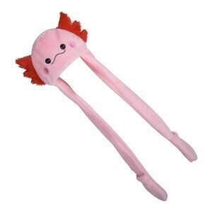 Axolotl Plush Hoodie Arms Scarf Hat 35" Pink Cosplay Fun Party Costume Kids NEW